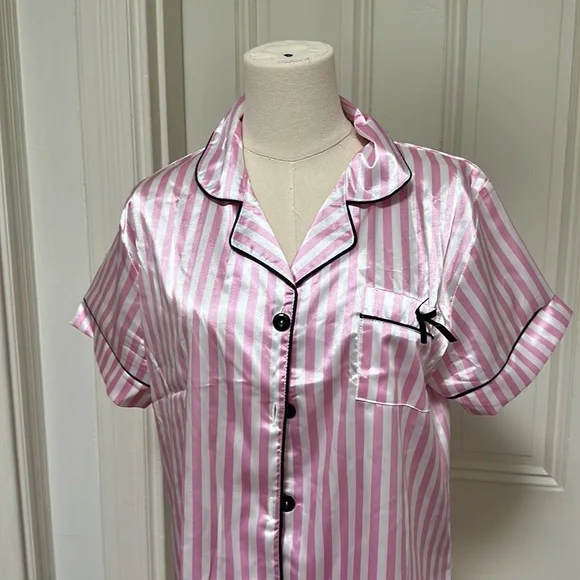 Shein Pink Striped Pajamas 🩷 - Picture 2 of 4
